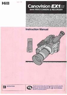 Canon EX 1 Hi manual. Camera Instructions.